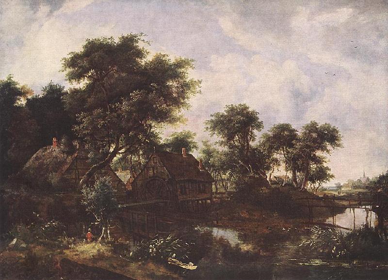 HOBBEMA, Meyndert The Watermill sfr oil painting image